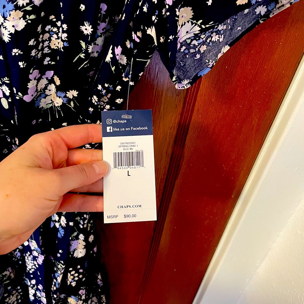 Champs Navy Midi Length Dress